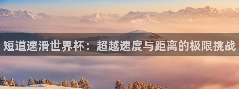 世界杯比赛：短道速滑世界杯：超越速度与距离的极限挑战